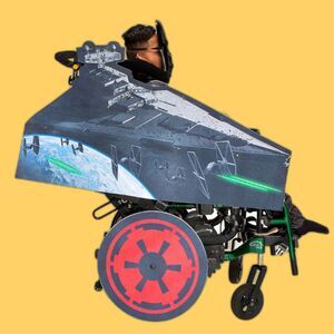 Star Wars Darth Vader Youth Wheelchair Decor Costume Halloween Disney Jazwares